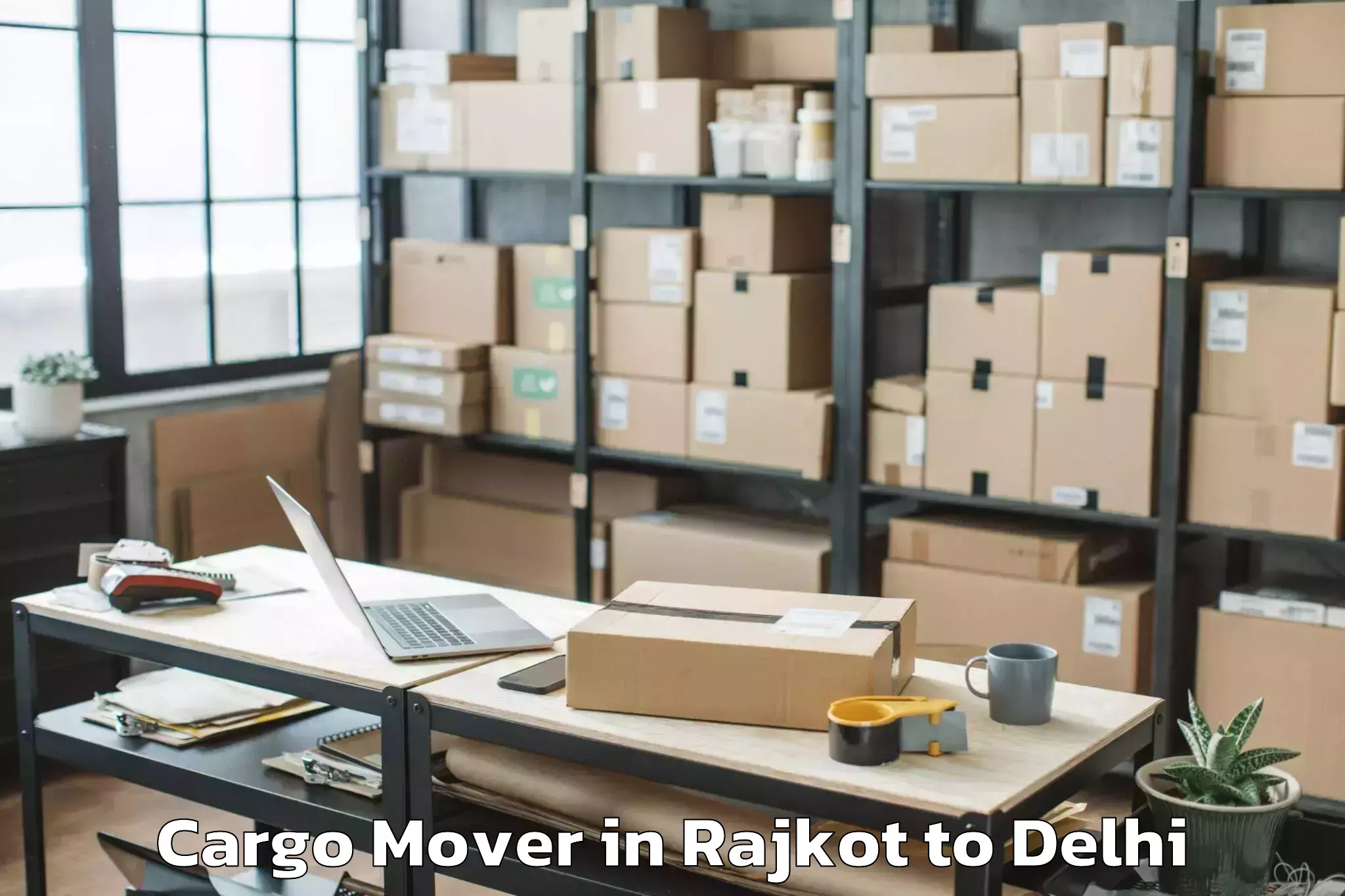 Hassle-Free Rajkot to Rajouri Garden Cargo Mover